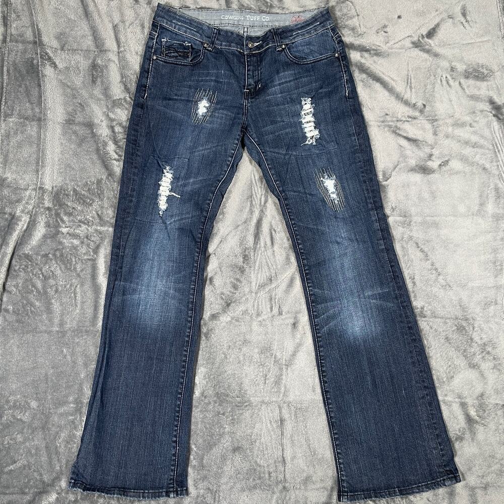Cowgirl Tuff Co Diva Jeans Womens 30 x 33 Bootcut Blue Medium Wash Casual Pants